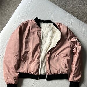 Women's Pink Bomber Jacket